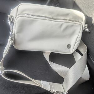 Lululemon Athletica Light Gray Crossbody Bag